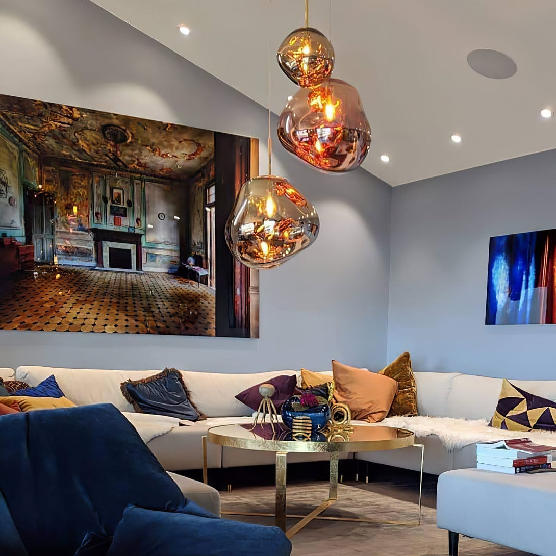 Multi Lava Round Chandelier - Yovalighting