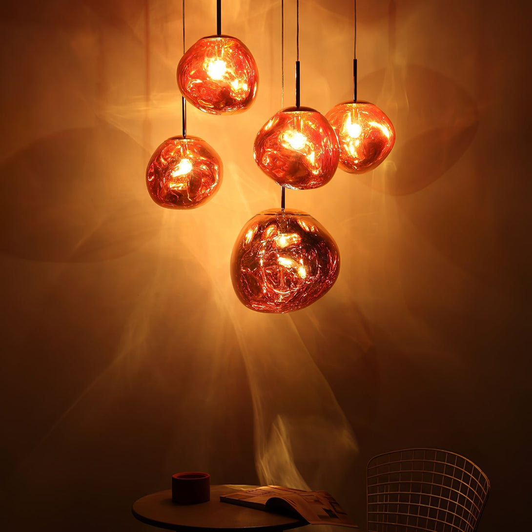 Multi Lava Round Chandelier - Yovalighting