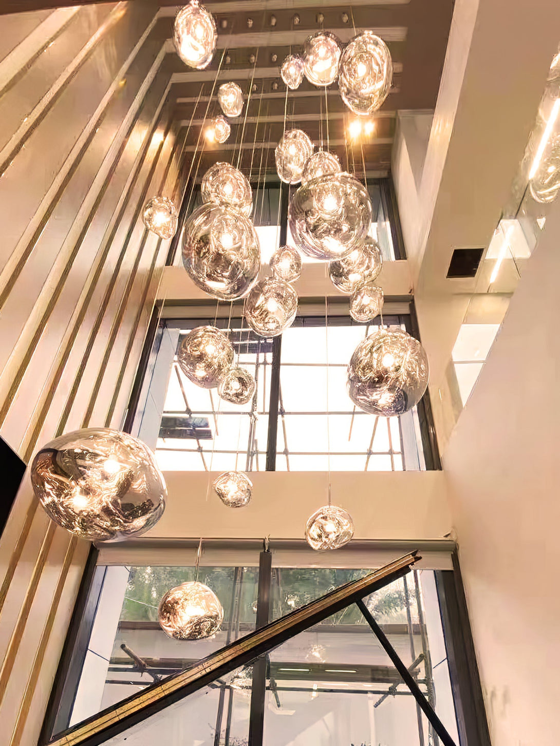 Multi Lava Round Chandelier - Yovalighting