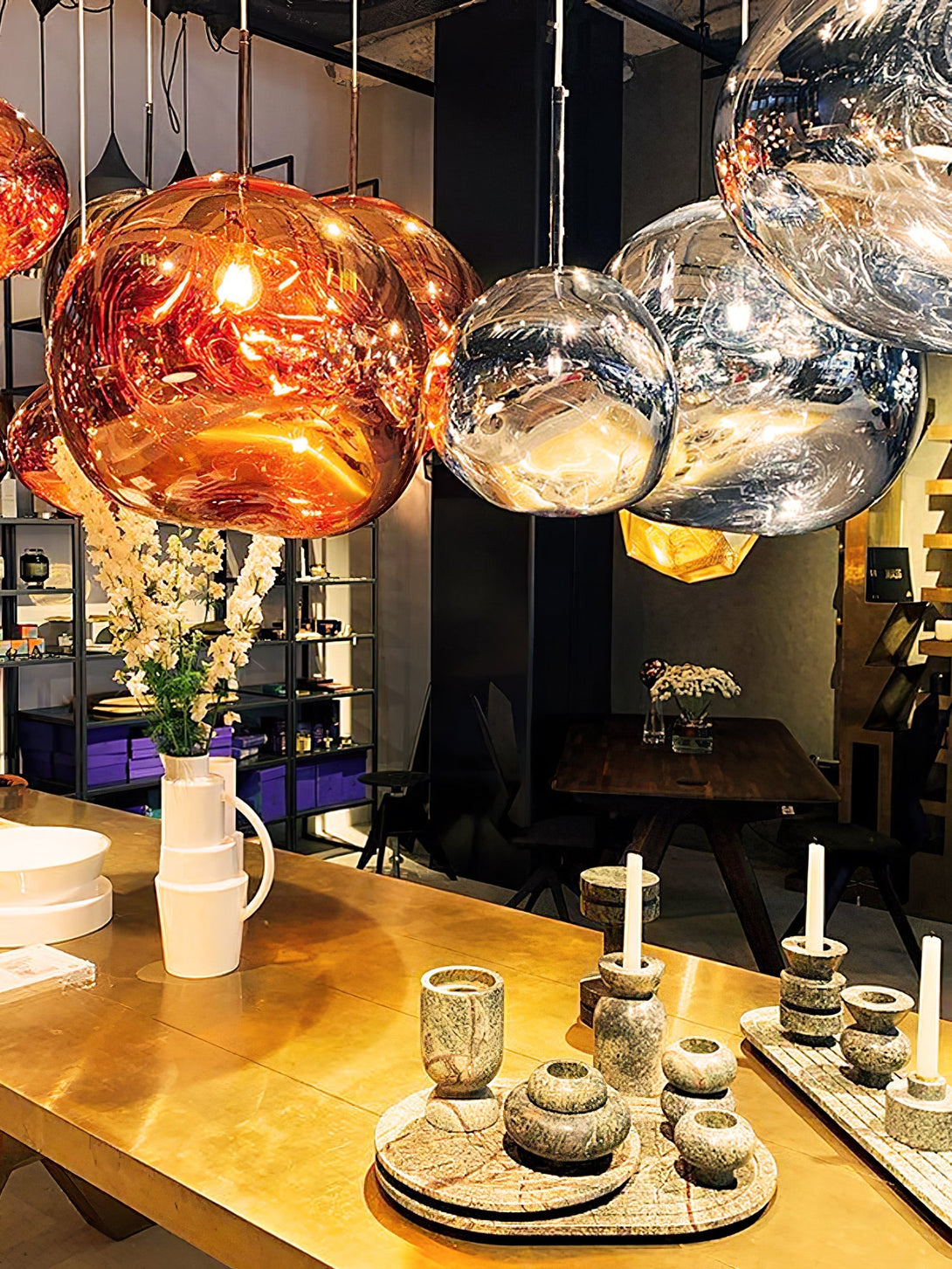Multi Lava Round Chandelier - Yovalighting