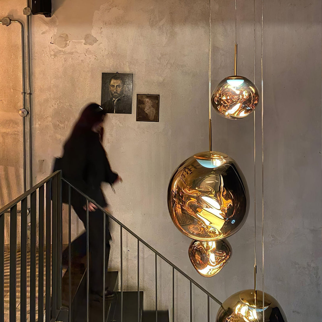 Multi Lava Round Chandelier - Yovalighting