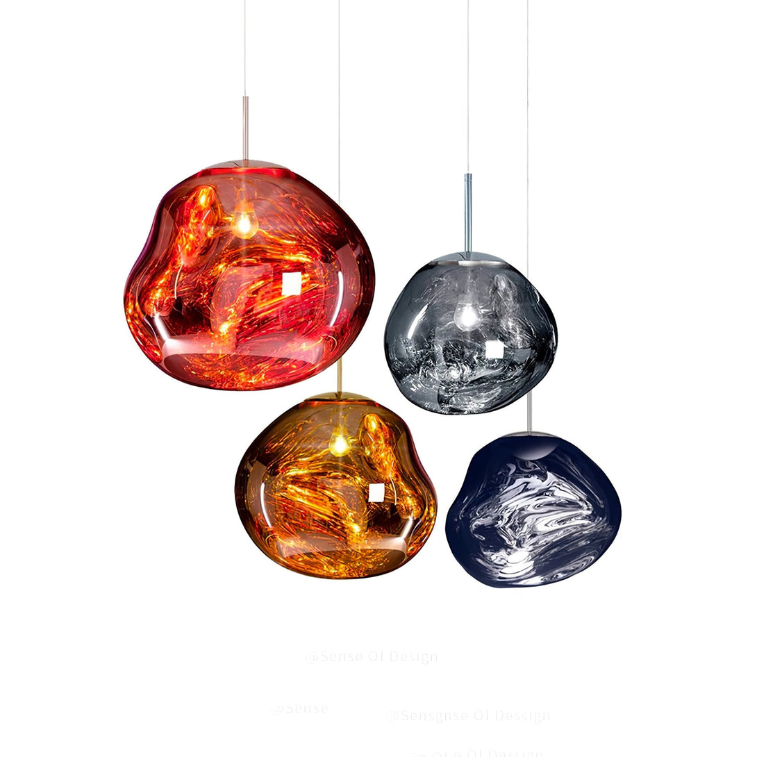 Multi Lava Round Chandelier - Yovalighting