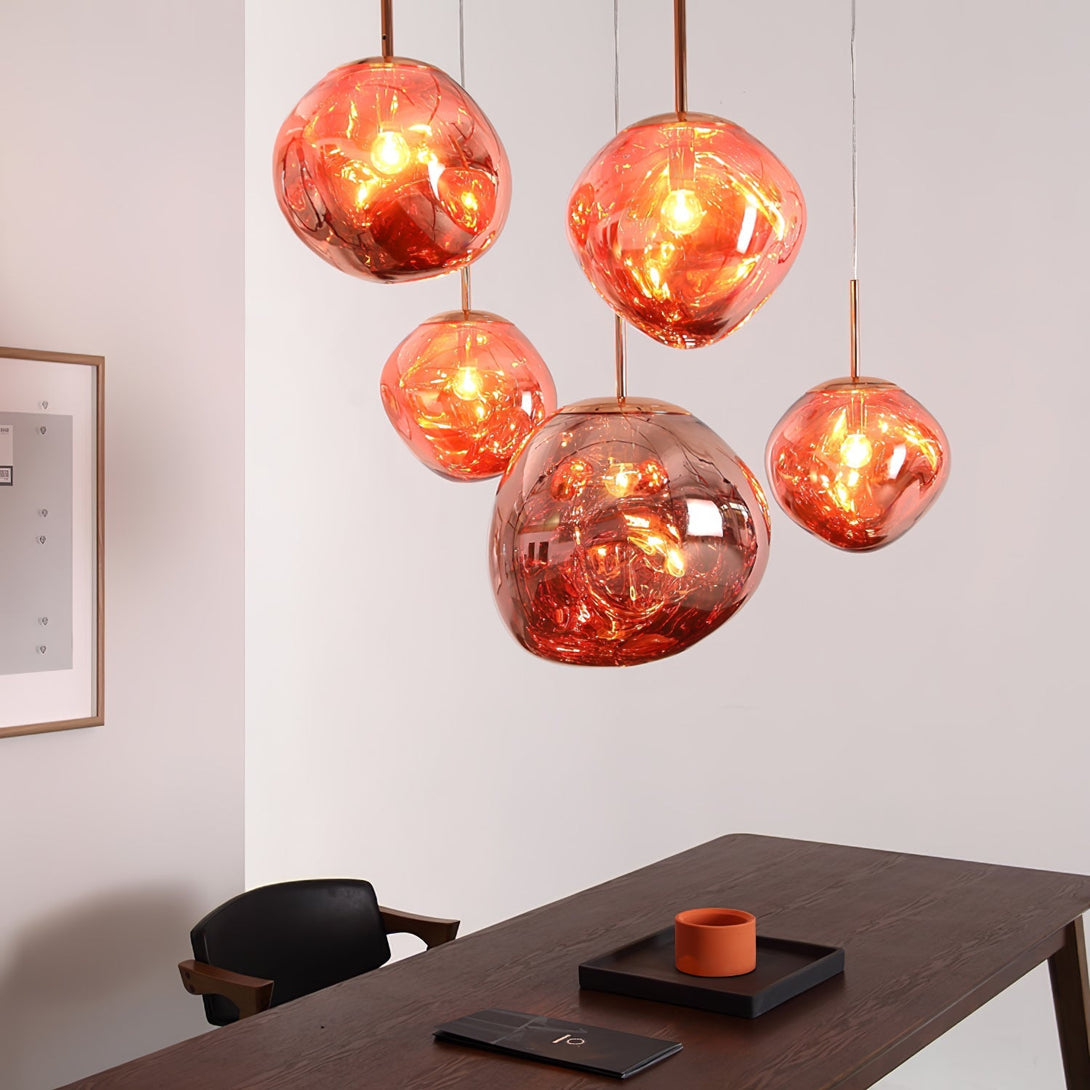 Multi Lava Round Chandelier - Yovalighting