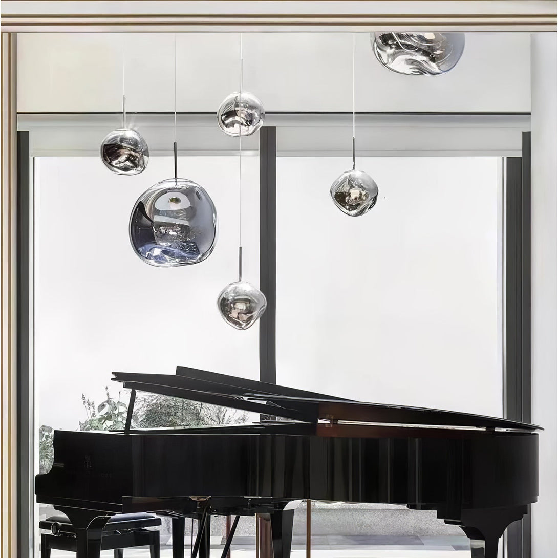 Multi Lava Round Chandelier - Yovalighting