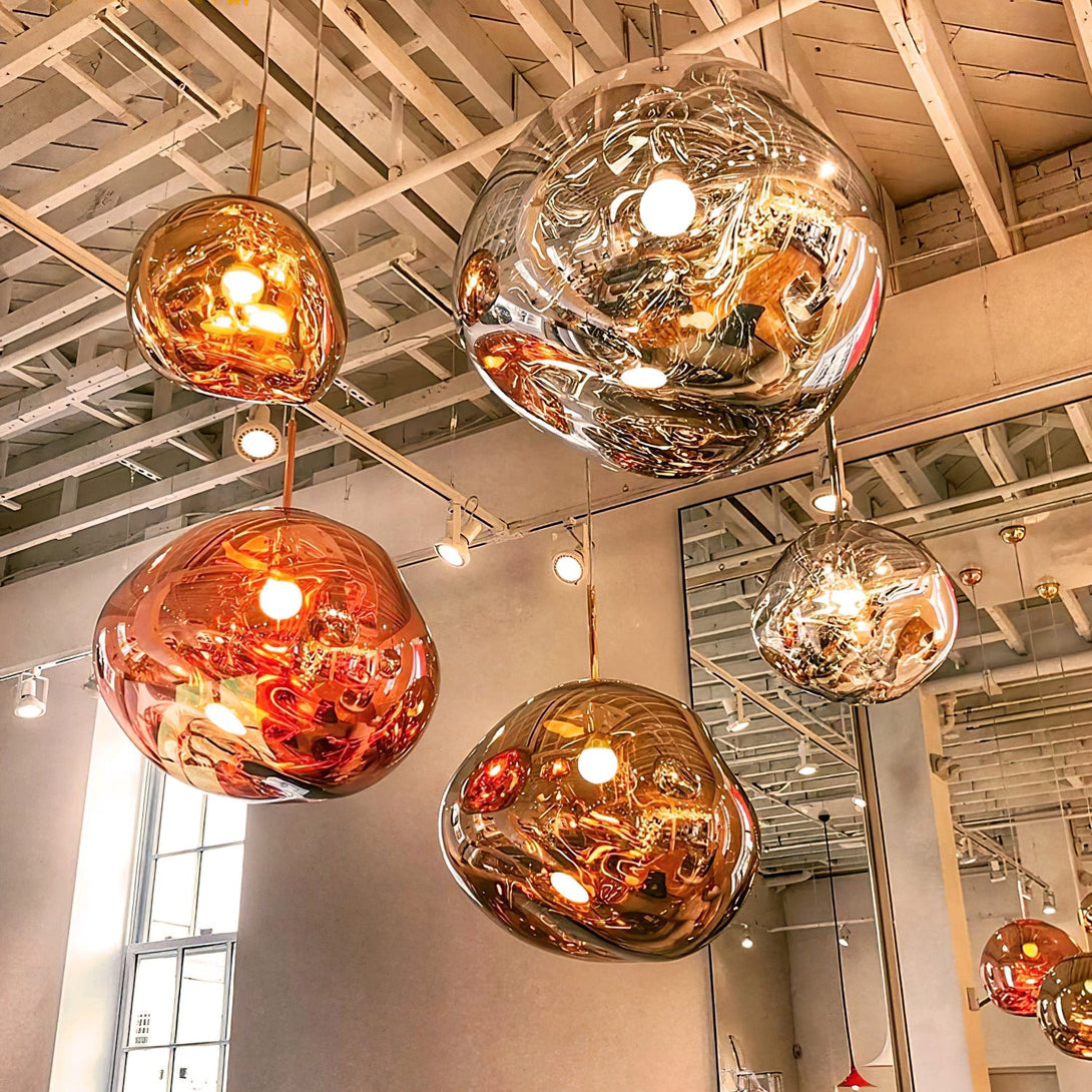 Multi Lava Round Chandelier - Yovalighting