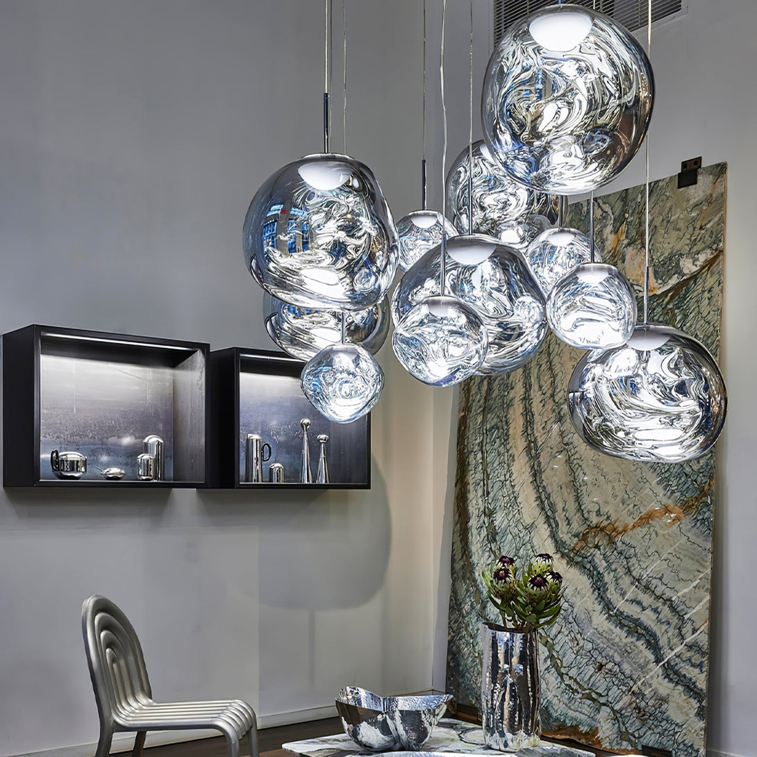 Multi Lava Round Chandelier - Yovalighting
