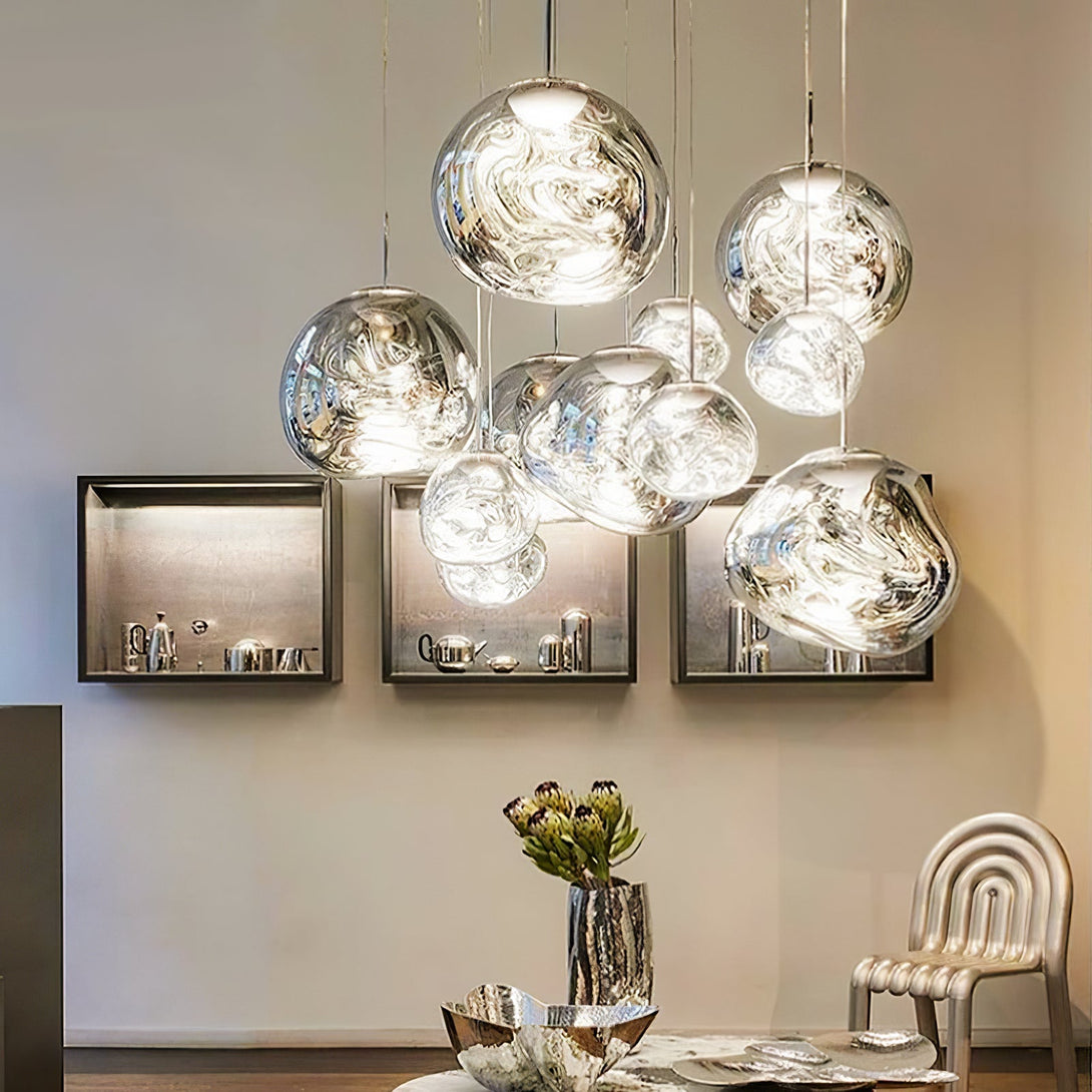 Multi Lava Round Chandelier - Yovalighting