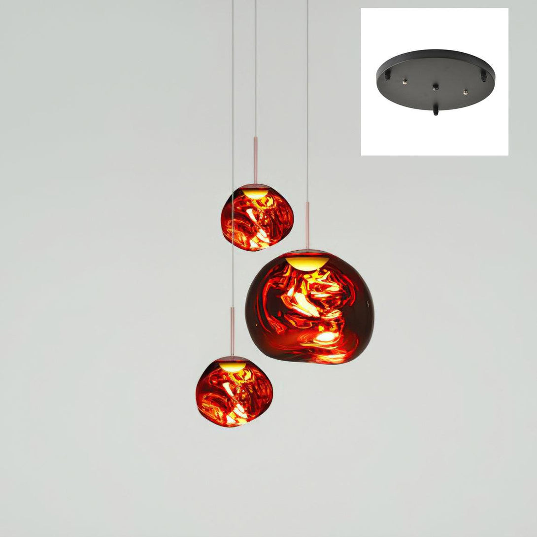 Multi Lava Round Chandelier - Yovalighting