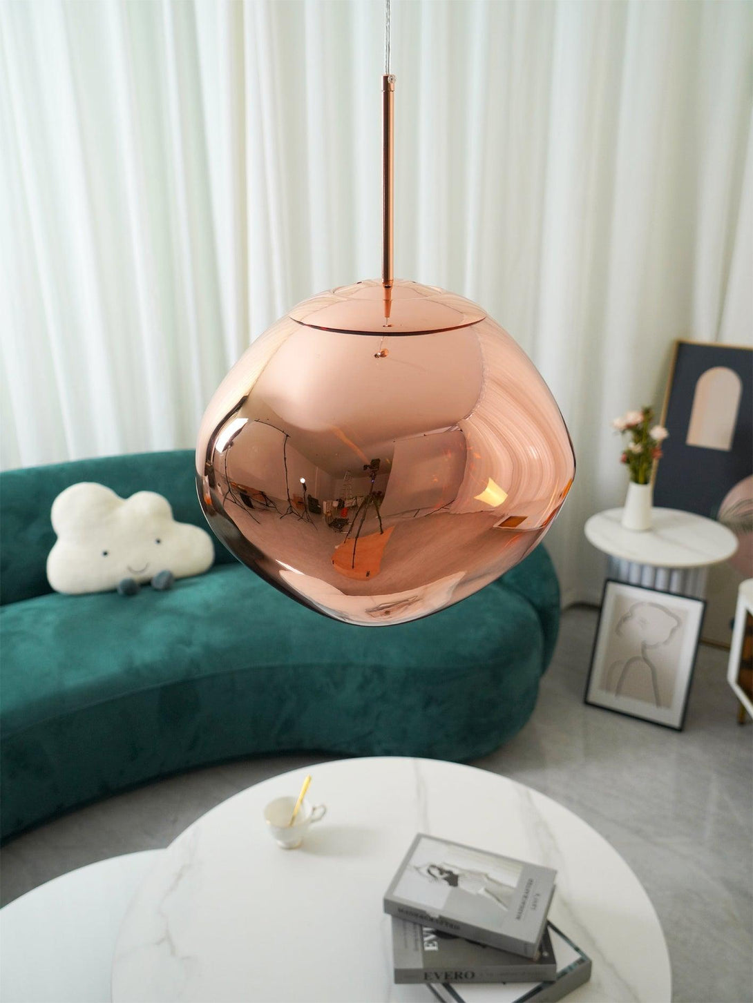 Multi Lava Round Chandelier - Yovalighting