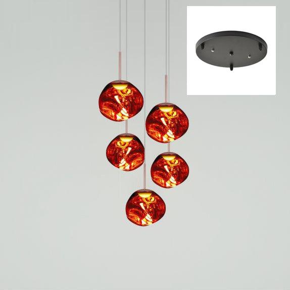Multi Lava Round Chandelier - Yovalighting