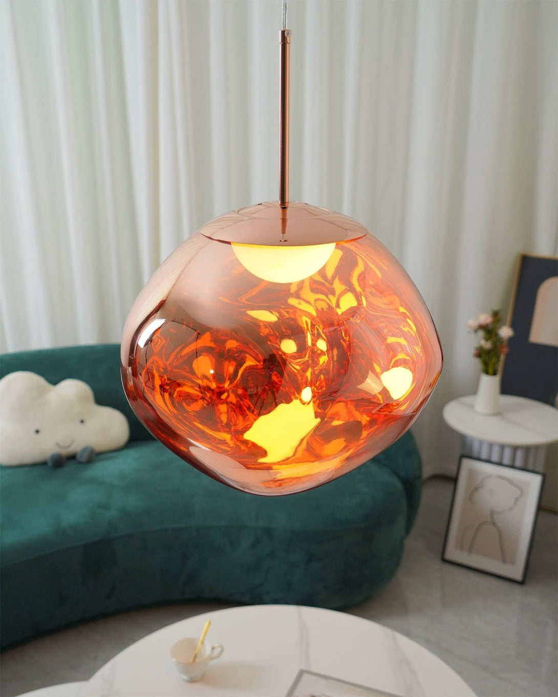 Multi Lava Round Chandelier - Yovalighting
