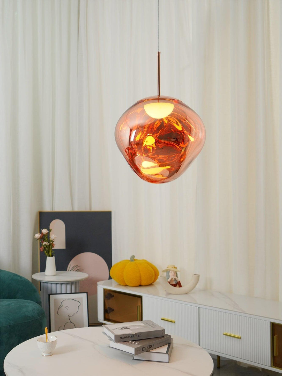 Multi Lava Round Chandelier - Yovalighting