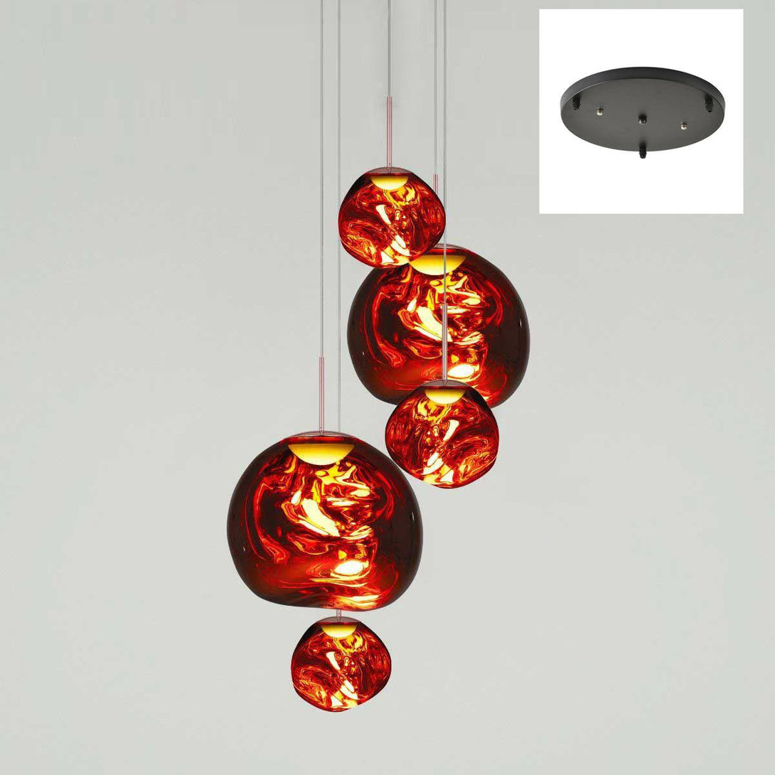 Multi Lava Round Chandelier - Yovalighting