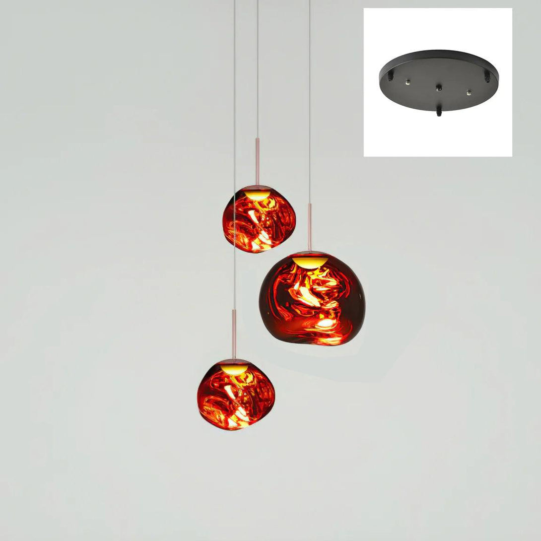 Multi Lava Round Chandelier - Yovalighting