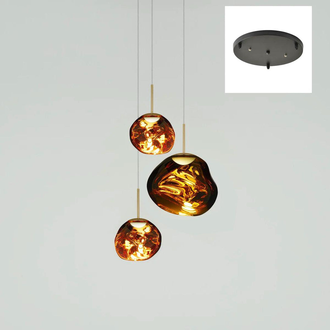 Multi Lava Round Chandelier - Yovalighting