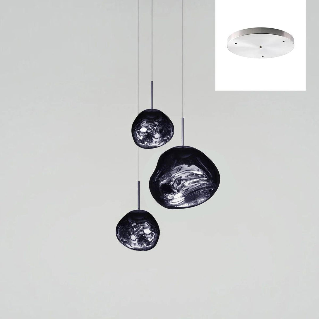 Multi Lava Round Chandelier - Yovalighting