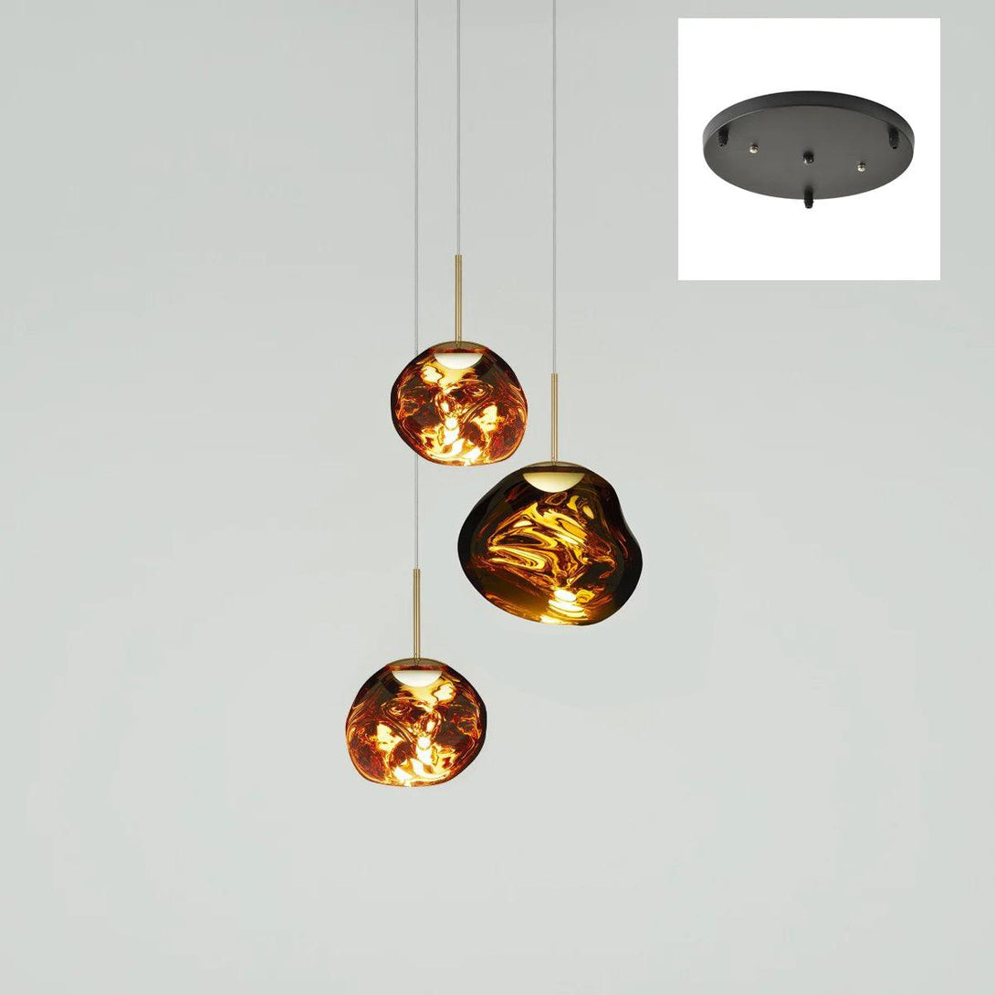 Multi Lava Round Chandelier - Yovalighting