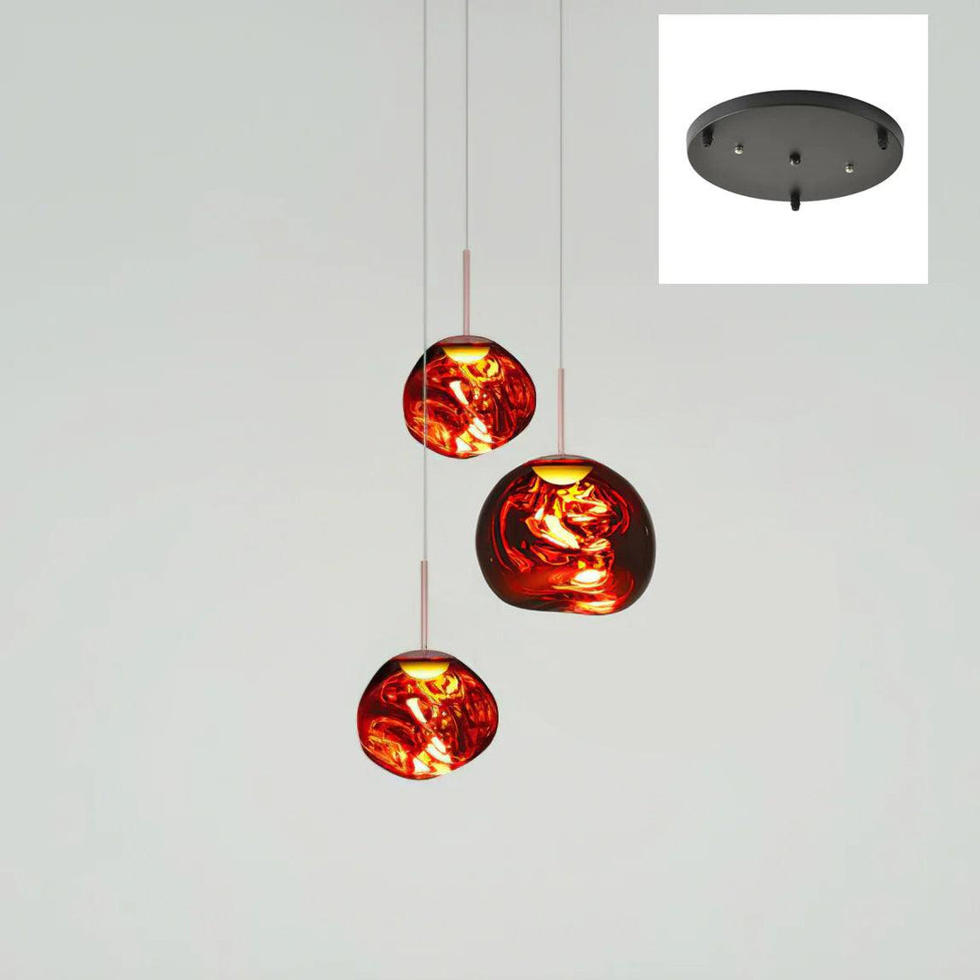 Multi Lava Round Chandelier - Yovalighting