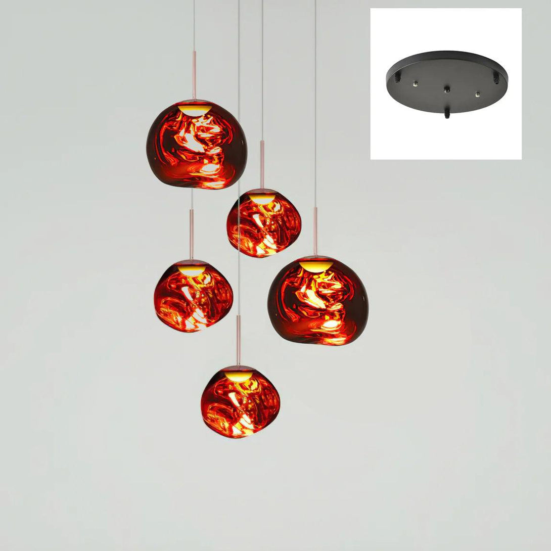 Multi Lava Round Chandelier - Yovalighting