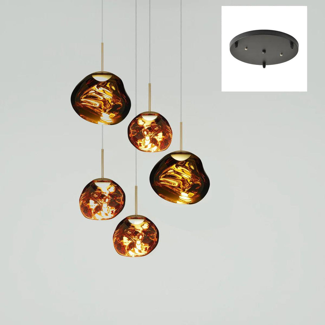 Multi Lava Round Chandelier - Yovalighting