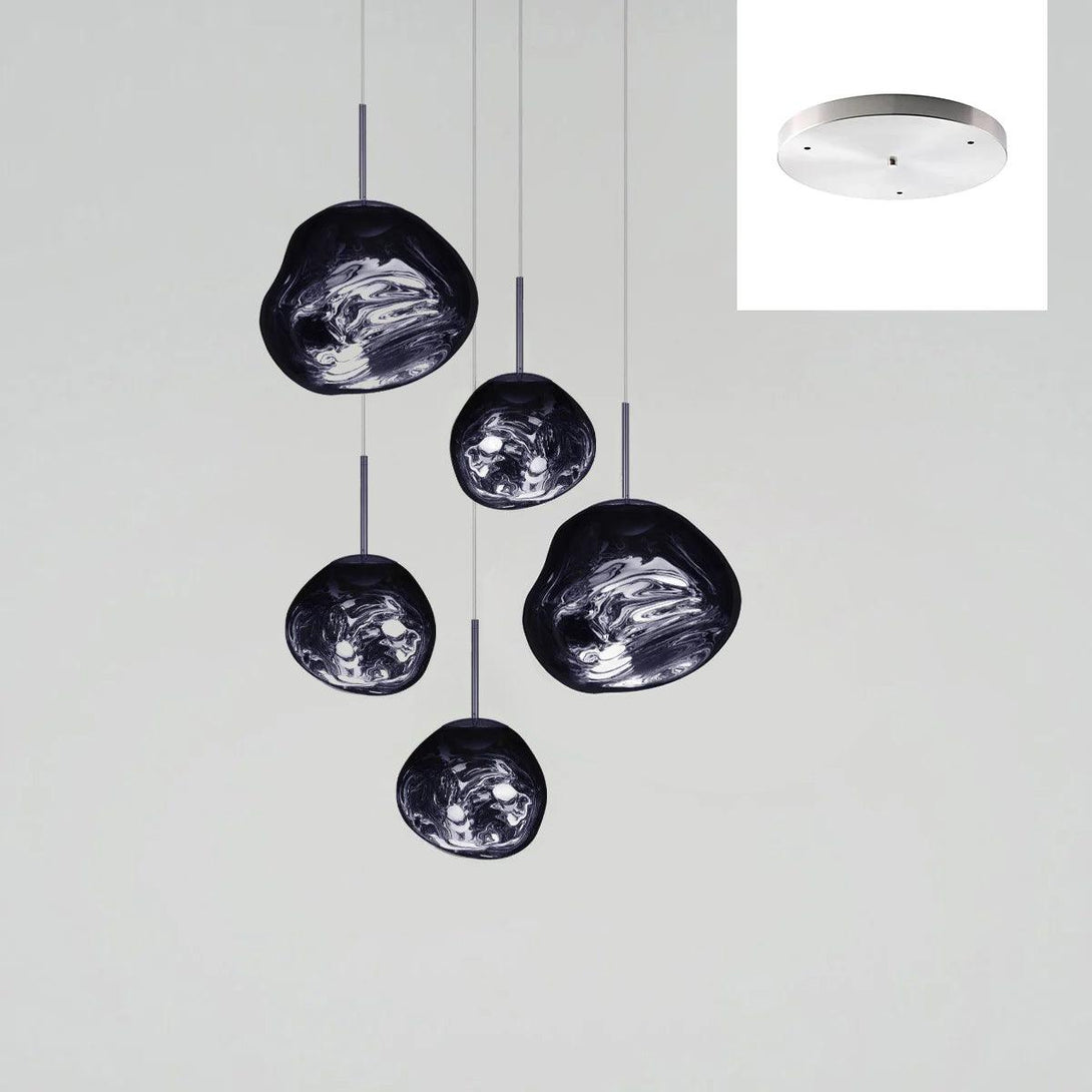 Multi Lava Round Chandelier - Yovalighting