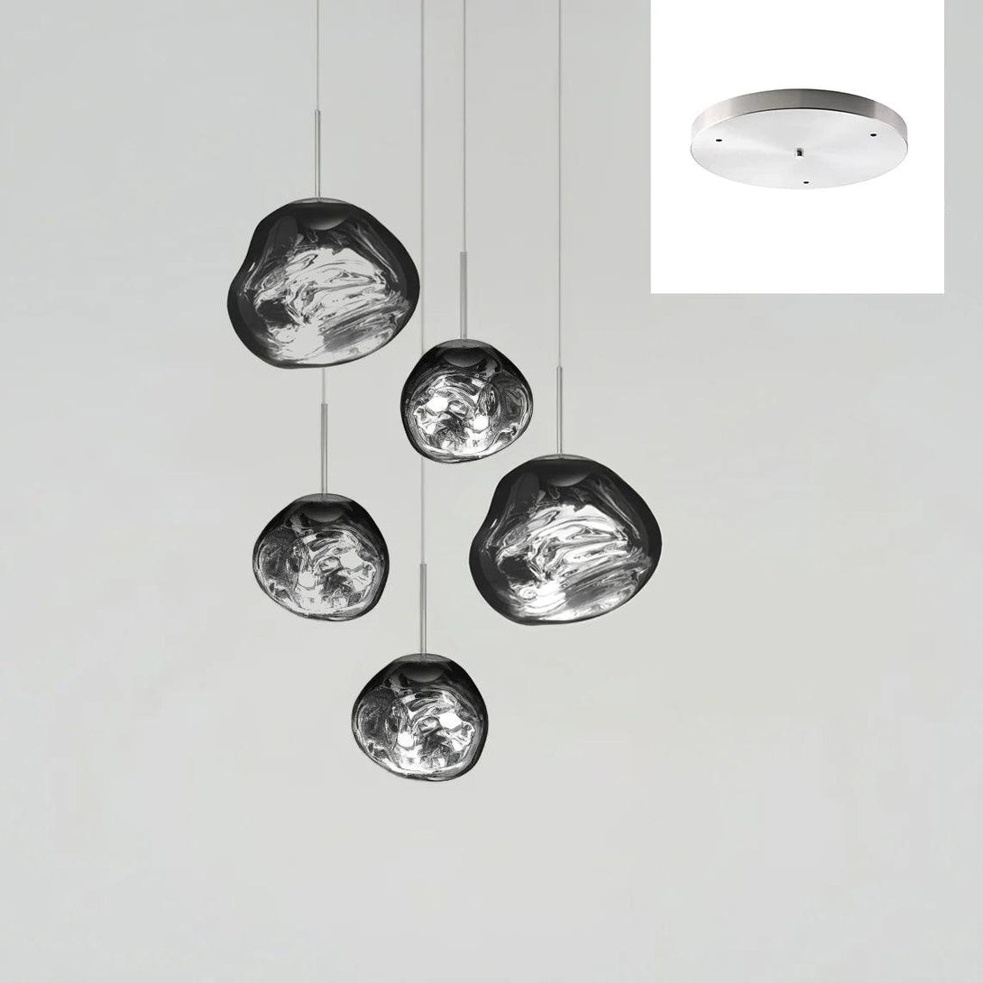 Multi Lava Round Chandelier - Yovalighting