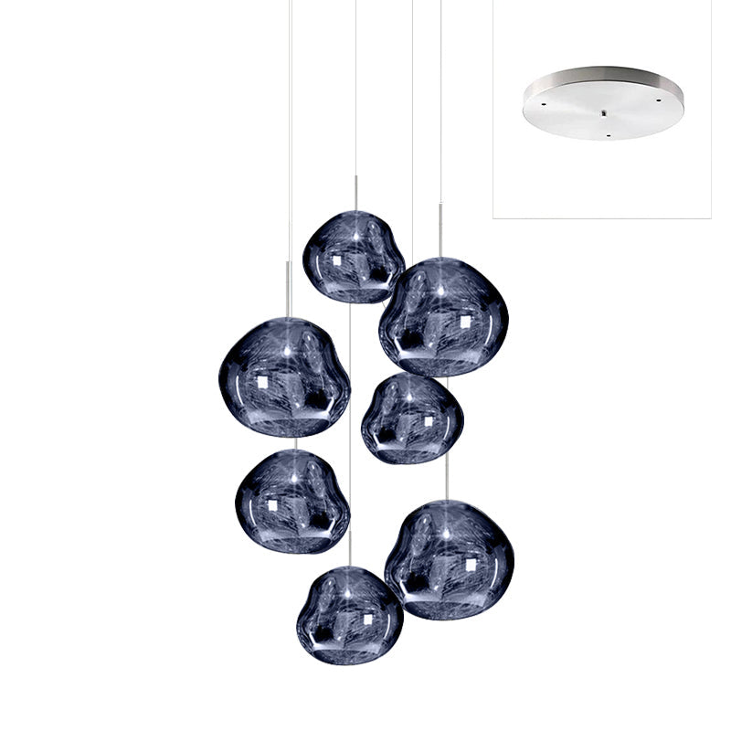 Multi Lava Round Chandelier - Yovalighting