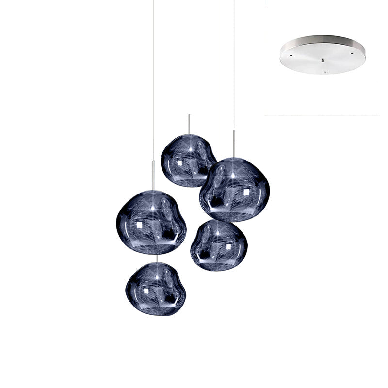 Multi Lava Round Chandelier - Yovalighting
