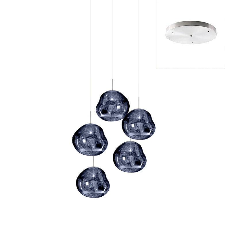 Multi Lava Round Chandelier - Yovalighting