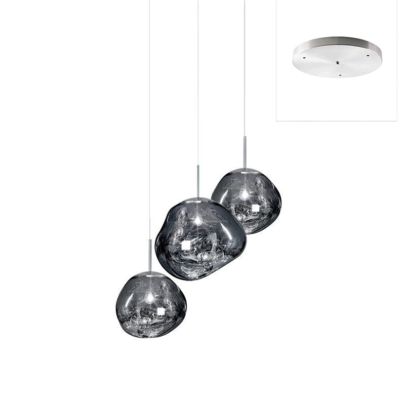 Multi Lava Round Chandelier - Yovalighting