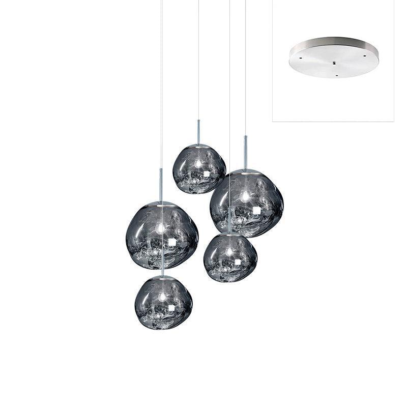 Multi Lava Round Chandelier - Yovalighting