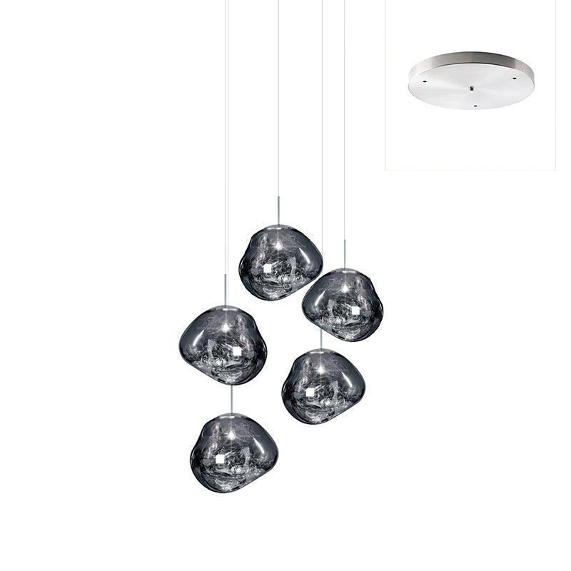 Multi Lava Round Chandelier - Yovalighting