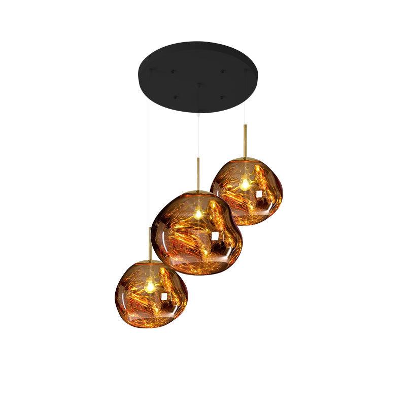Multi Lava Round Chandelier - Yovalighting
