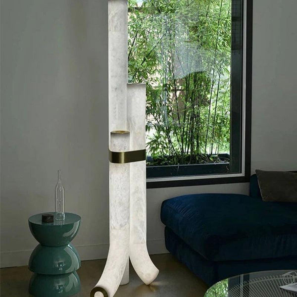 Daelin Artistic Alabaster Floor Lamp