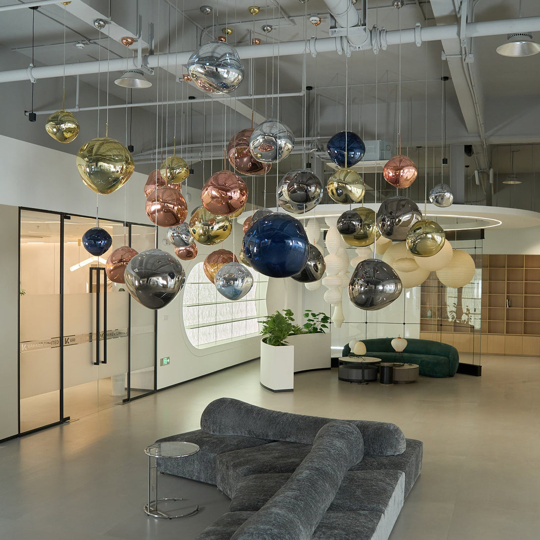 Multi Lava Round Chandelier - Yovalighting