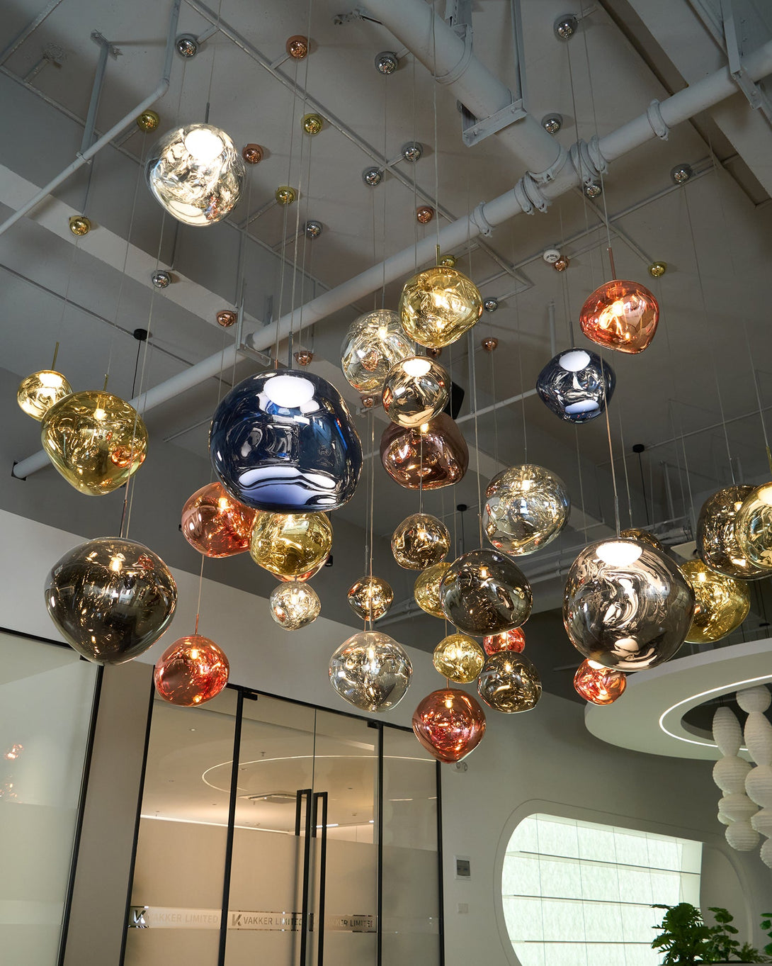 Multi Lava Round Chandelier - Yovalighting