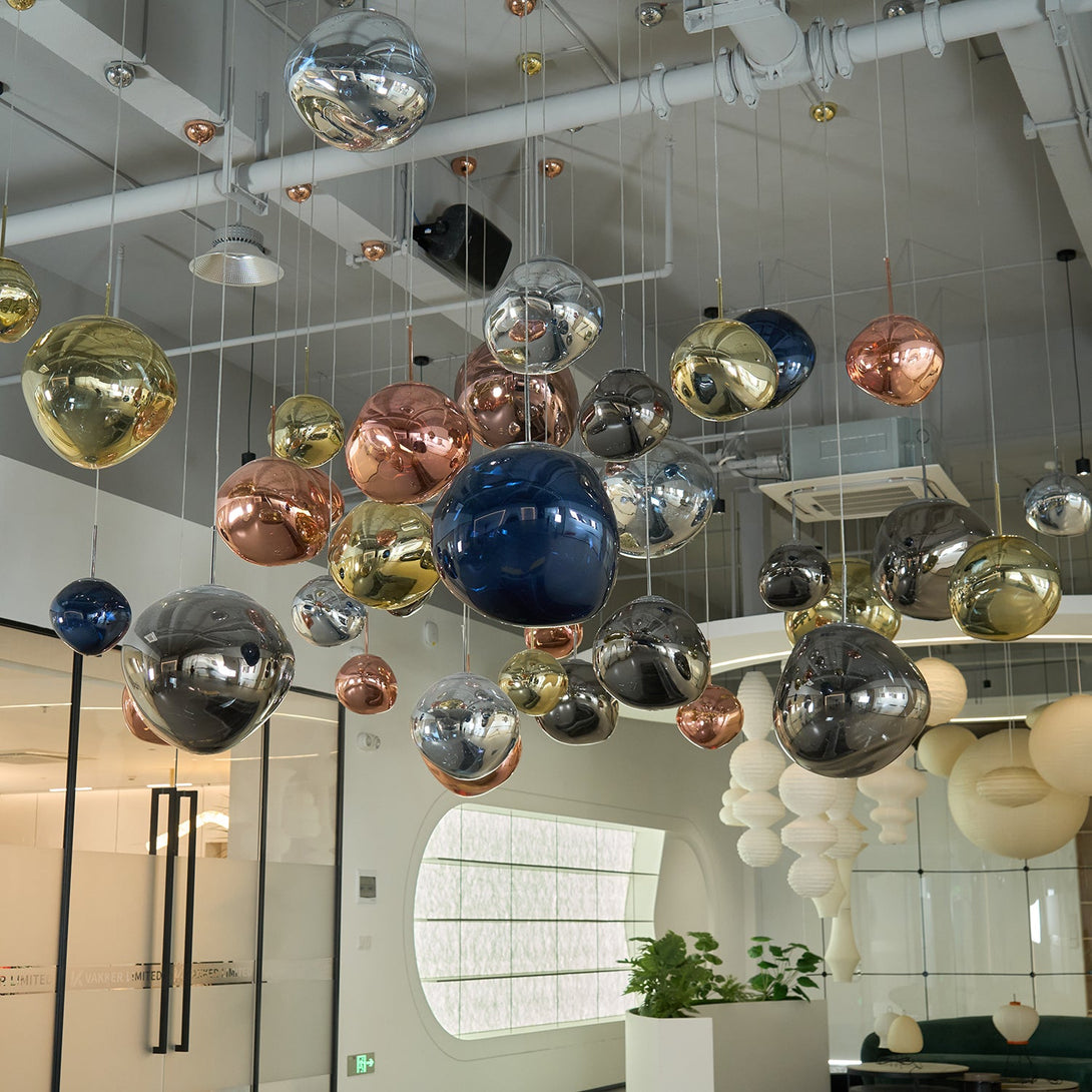Multi Lava Round Chandelier - Yovalighting