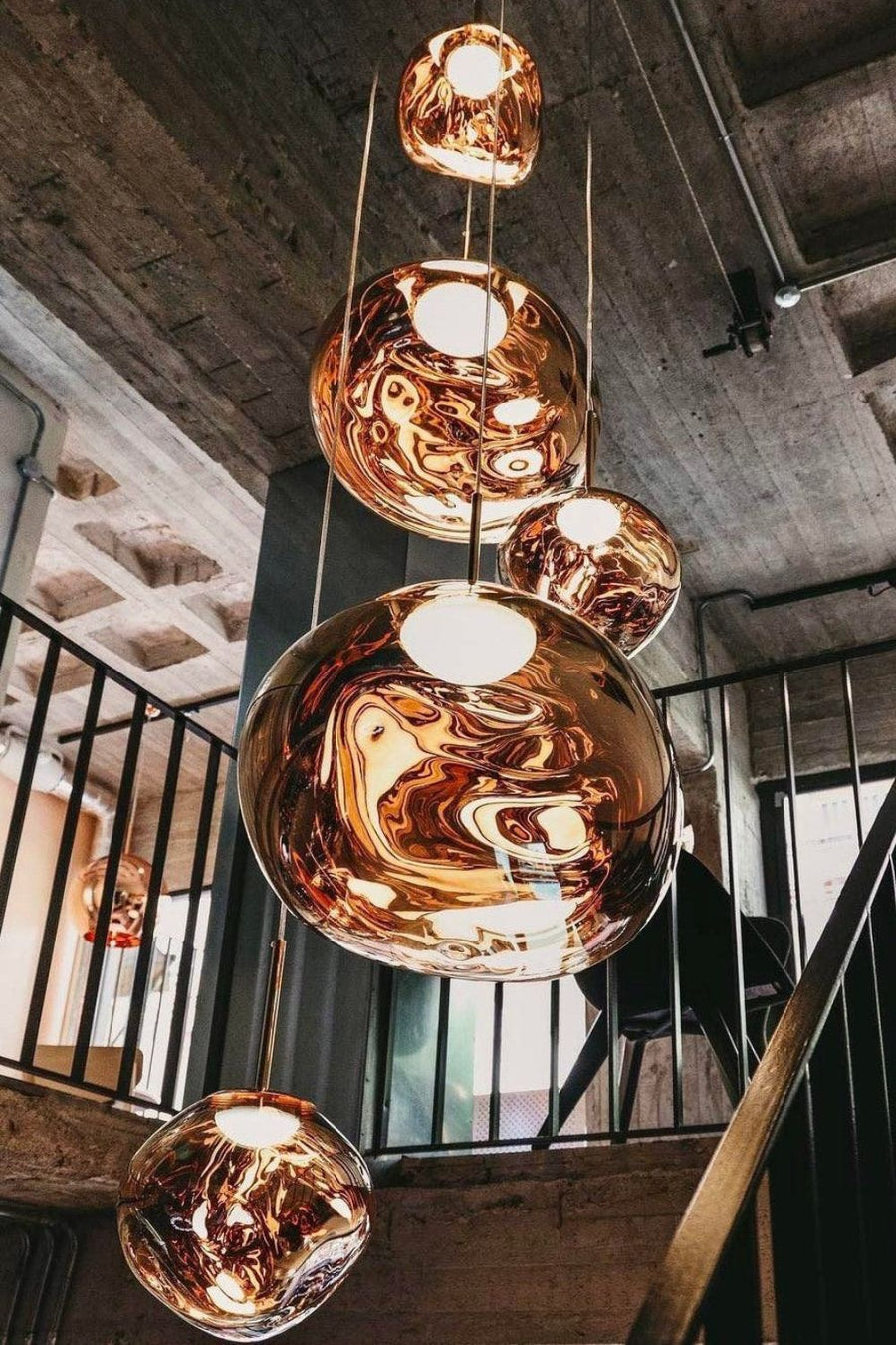 Multi Lava Round Chandelier - Yovalighting
