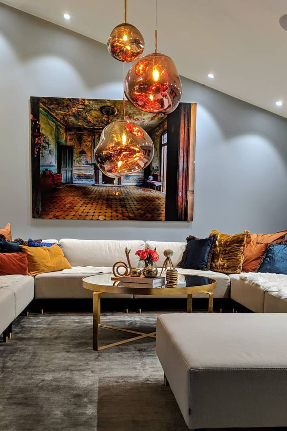 Multi Lava Round Chandelier - Yovalighting