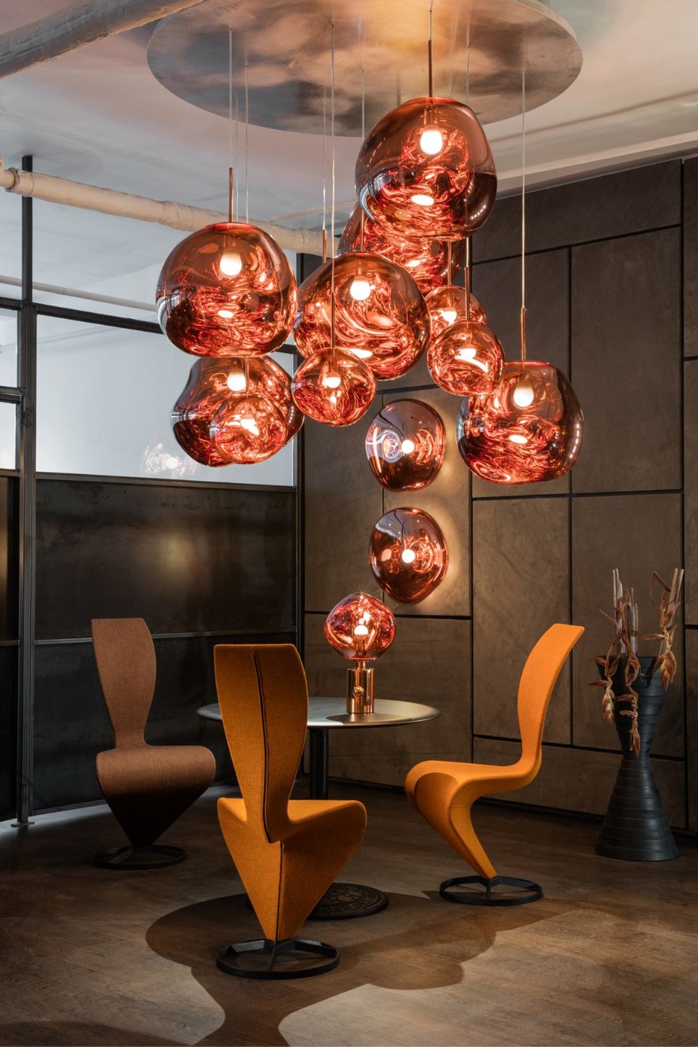 Multi Lava Round Chandelier - Yovalighting