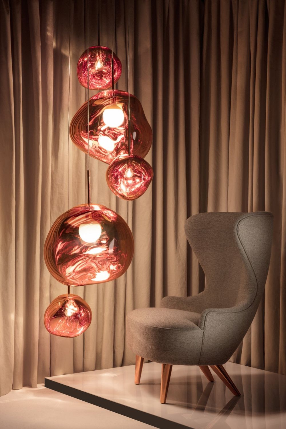 Multi Lava Round Chandelier - Yovalighting