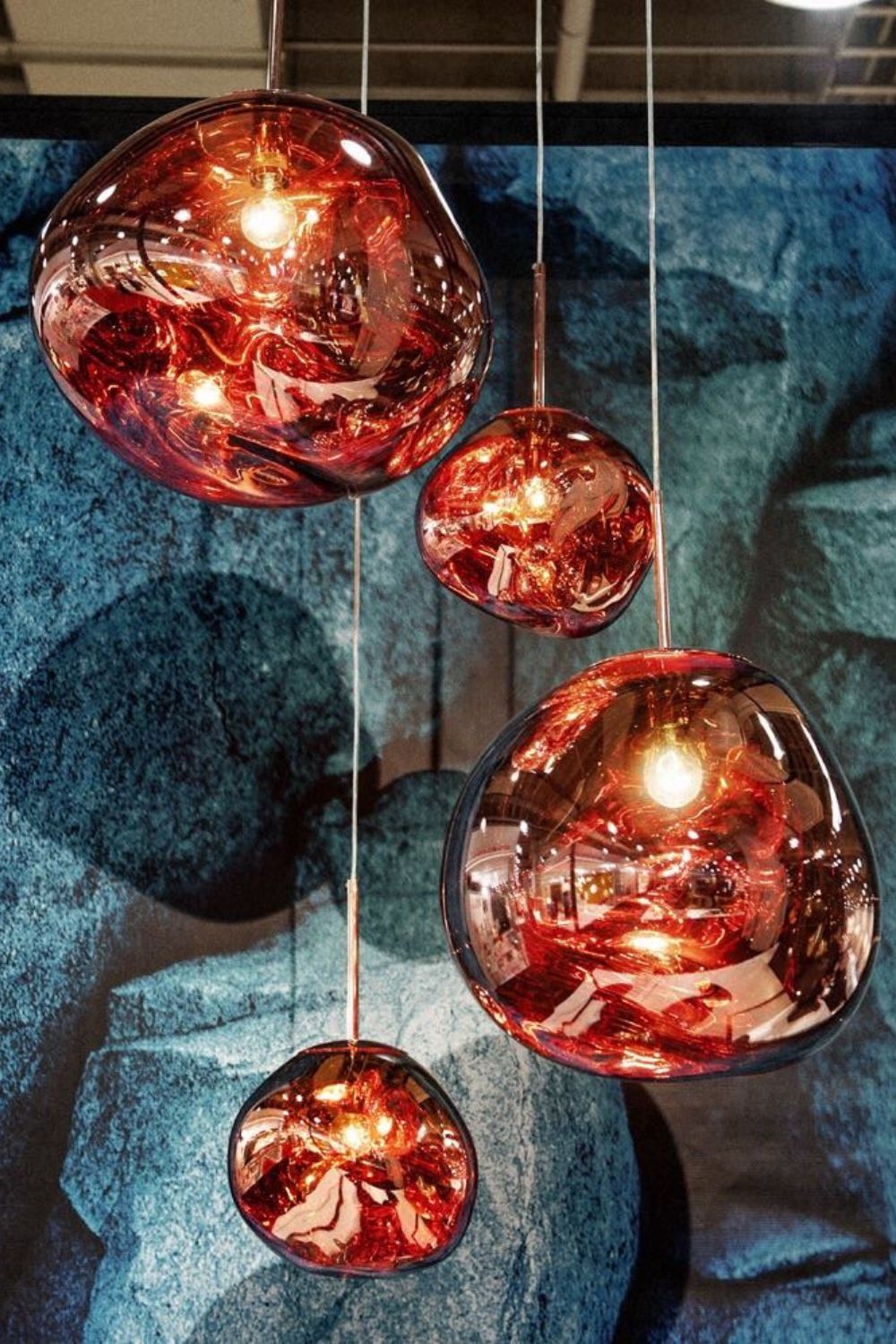 Multi Lava Round Chandelier - Yovalighting
