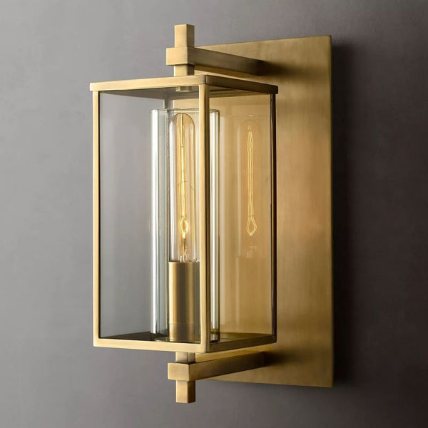 Backe Outdoor Square Short Wall Sconce