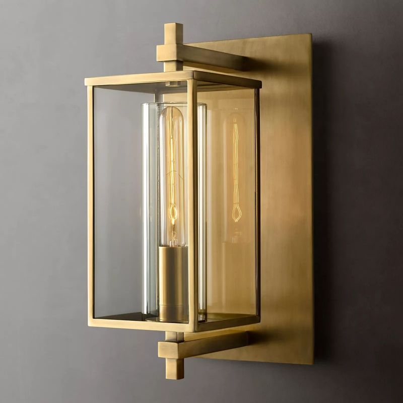 Backe Outdoor Square Short Wall Sconce