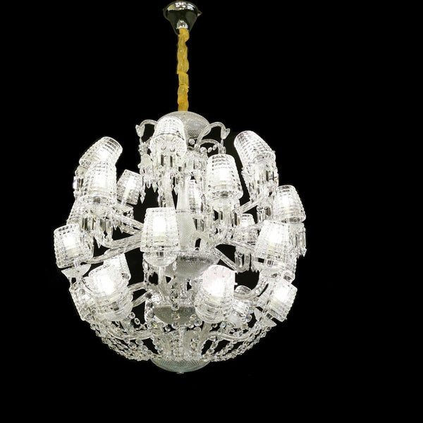 Auralite Ovid Sphere Classic K9 Crystal Luxury Chandelier 18 Lights