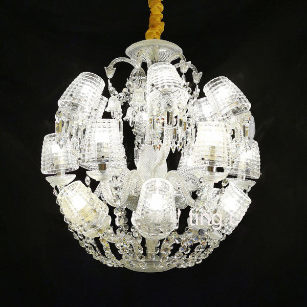 Auralite Ovid Sphere Classic Crystal Chandelier 24 Lights