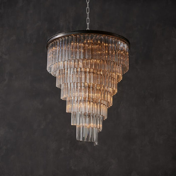 Chelo Crystal Spiral Chandelier