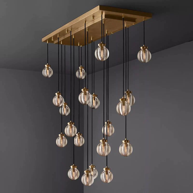 Pearl Rectangle Chandelier 54
