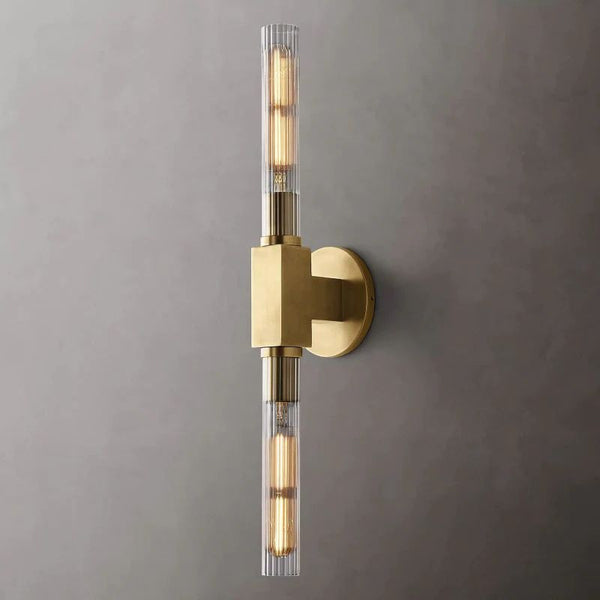 Cannel Glass Linear Wall Sconce
