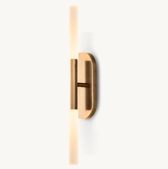 Rousseau Linear Sconce -Lacquered Burnished Brass